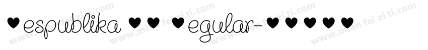 Respublika FY Regular字体转换